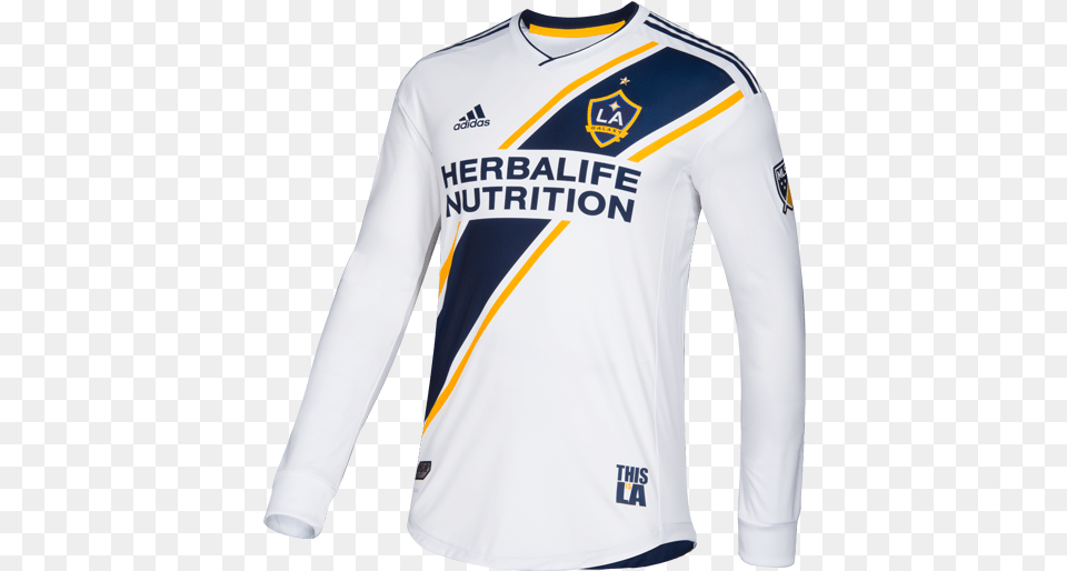 La Galaxy Primary Authentic Long Sleeve Jersey La Galaxy Team Jersey, Clothing, Long Sleeve, Shirt, T-shirt Free Png Download
