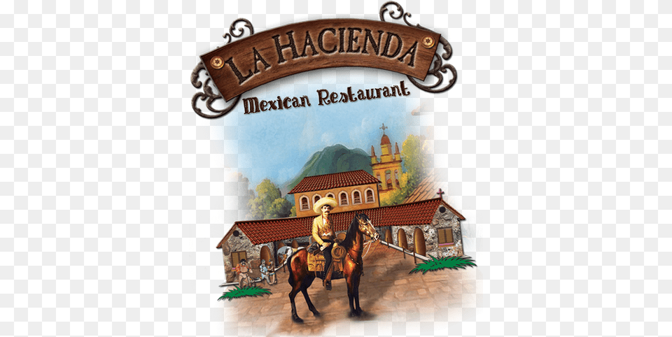 La Hacienda Logo, Person, Animal, Horse, Mammal Png Image
