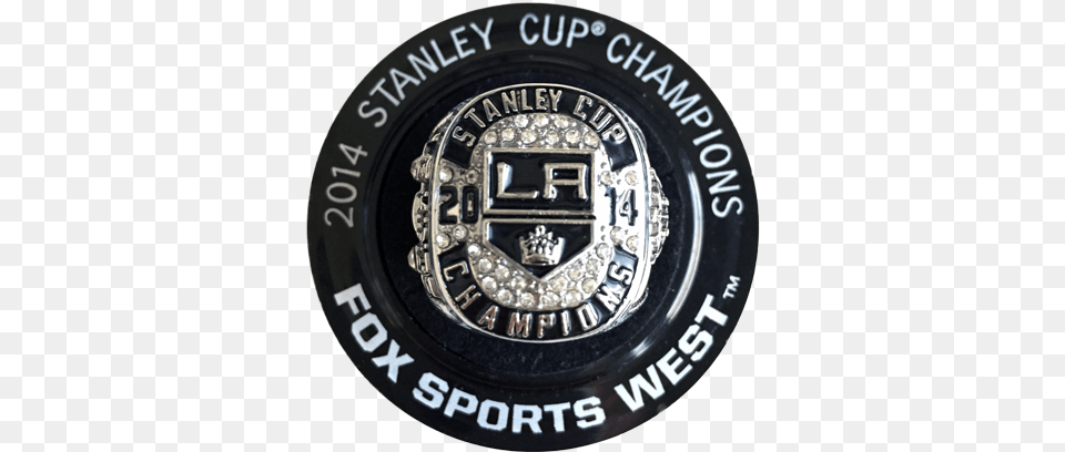 La Kings 2014 Stanley Cup Championship Victory Replica Ring Emblem, Badge, Logo, Symbol, Wristwatch Png