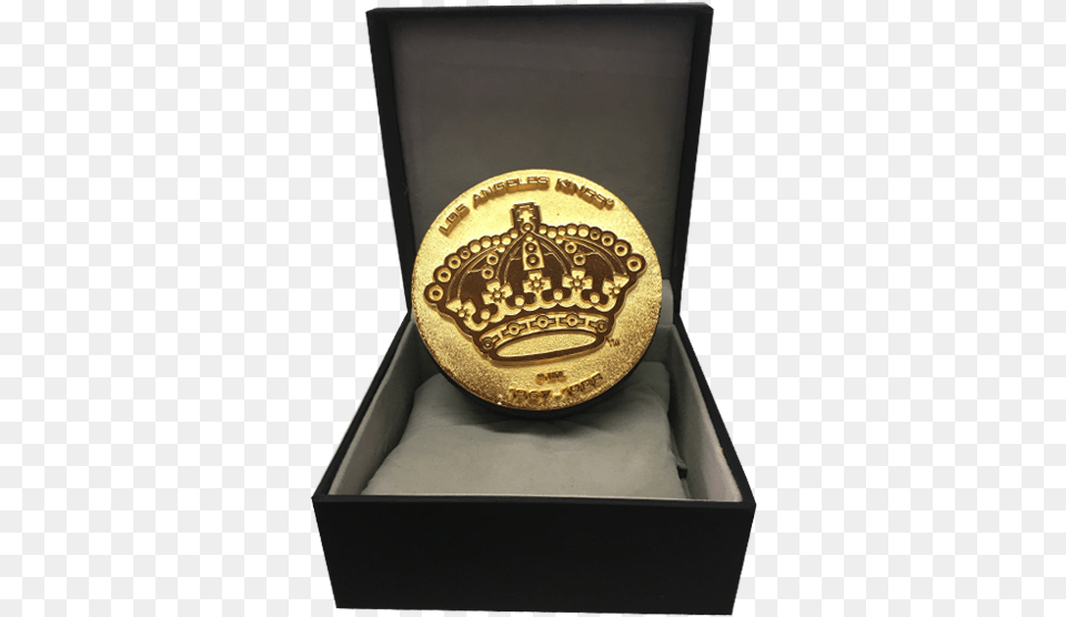 La Kings 50th Anniversary Collectible Queens Crown Badge, Gold, Logo, Accessories, Jewelry Free Png