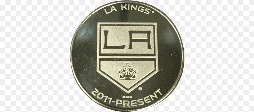 La Kings 50th Anniversary Shield Bronze Minted Coin Sun Shield, Badge, Emblem, Logo, Symbol Png Image