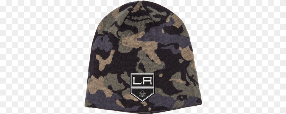 La Kings Camo Primary Logo Beanie Los Angeles Kings, Cap, Clothing, Hat Free Transparent Png