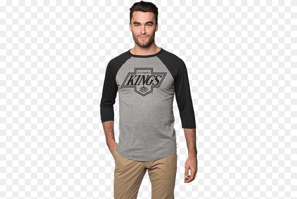 La Kings Mens Chevy Logo Schwarber Man, Clothing, Long Sleeve, Shirt, Sleeve Free Transparent Png