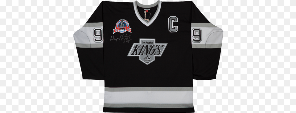 La Kings Wayne Gretzky 1992 93 Authentic Mitchell Amp La Kings Jersey Wayne Gretzky, Clothing, Shirt, T-shirt Png