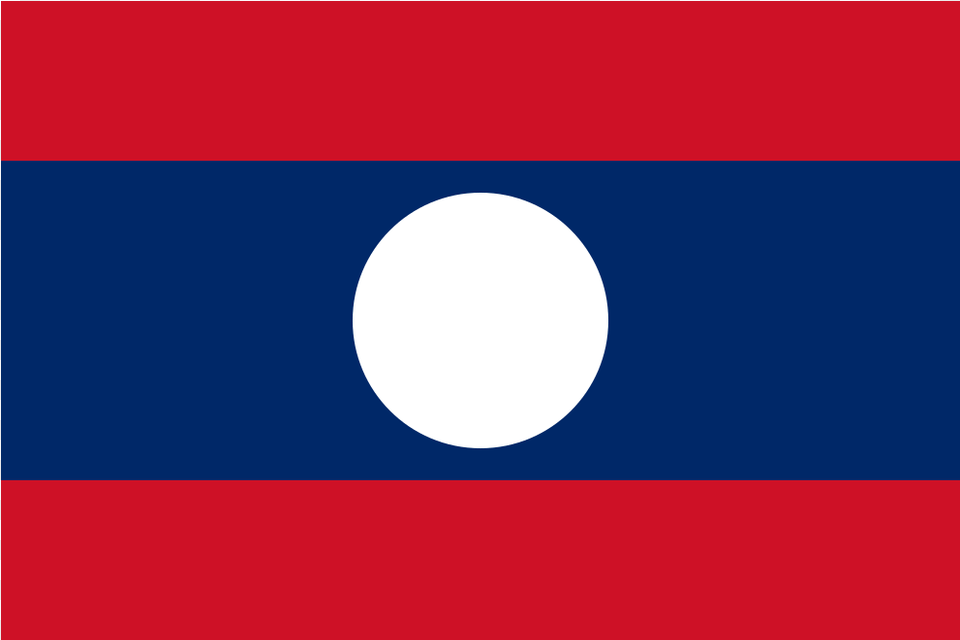 La Laos Flag Icon Flag Of Laos Meaning, Astronomy, Moon, Nature, Night Png Image