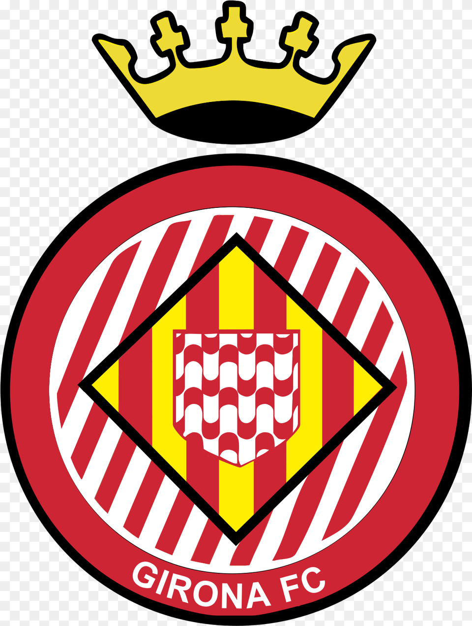 La Liga Soccer Teams Girona Fc Logo, Emblem, Symbol, Badge Free Transparent Png