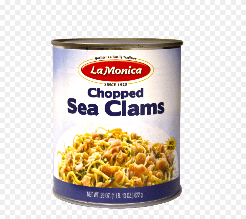 La Monica Sea Clam Chopped, Aluminium, Tin, Can, Food Png Image