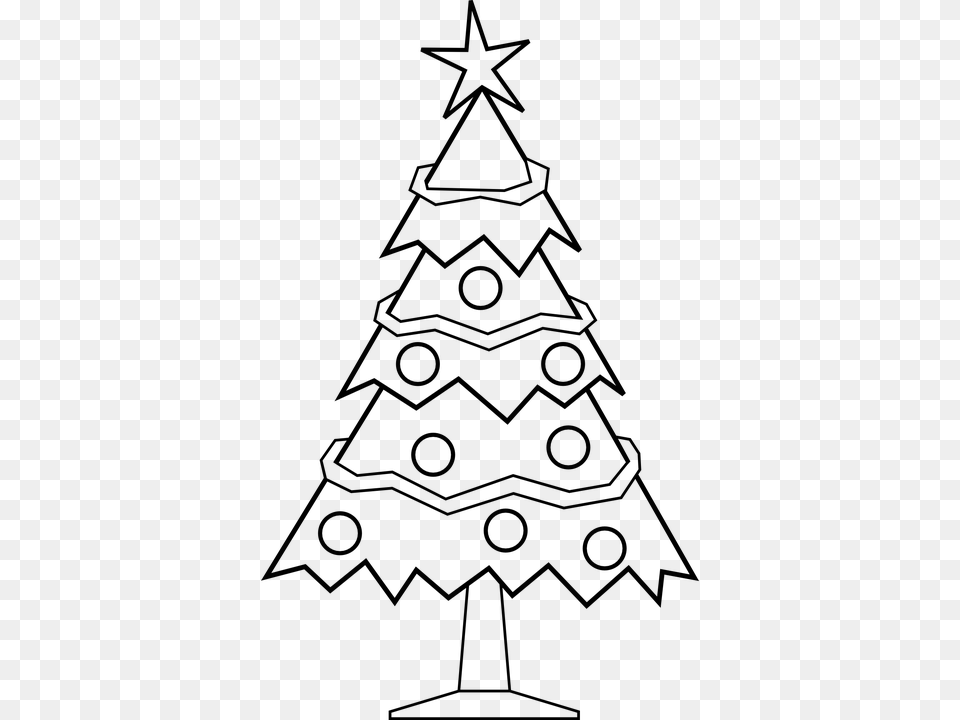 La Navidad Del Pirata Pata Palo Xmas Tree Black And White, Gray Free Transparent Png