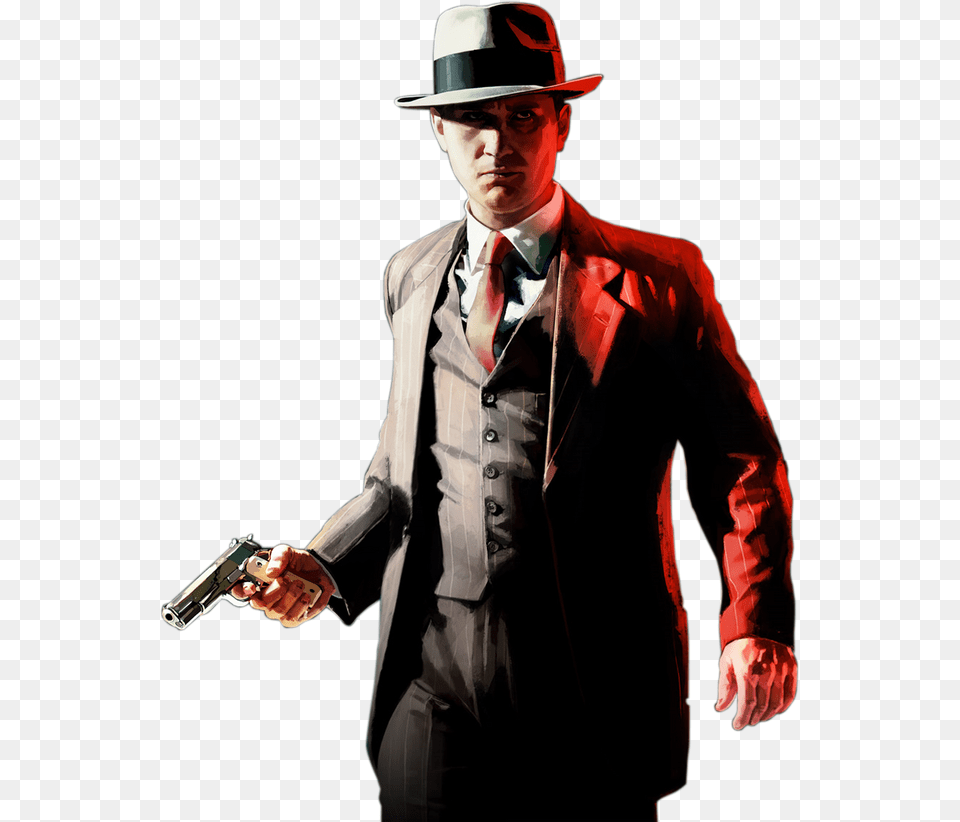 La Noire, Weapon, Suit, Handgun, Gun Png Image