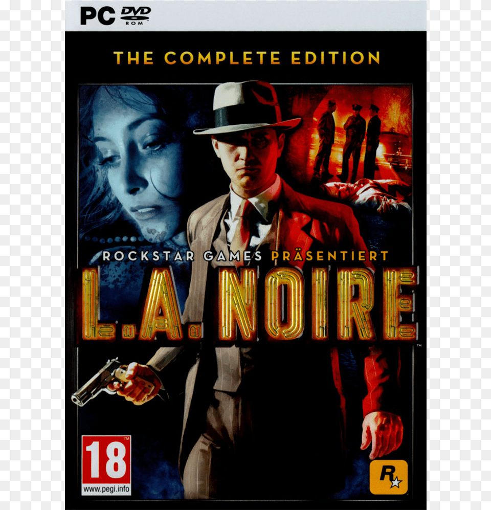 La Noire Pc Dvd, Adult, Man, Person, Poster Free Png