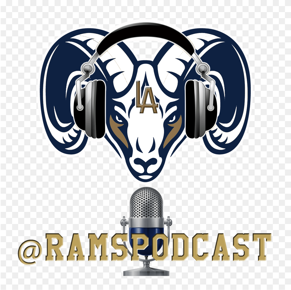 La Rams Podcast Mayde Creek High School Logo, Electrical Device, Microphone, Adult, Male Png