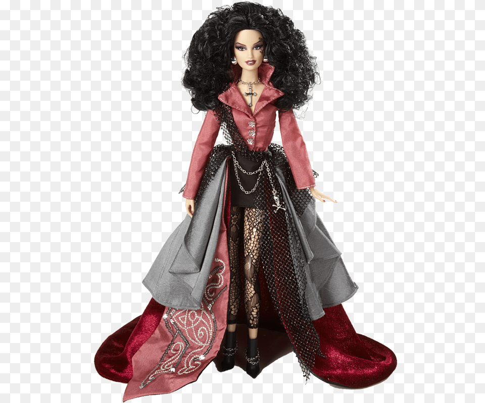 La Reine De La Nuit Barbie, Doll, Figurine, Toy, Face Png