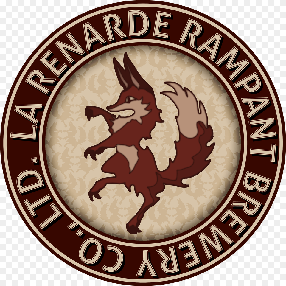 La Renard Seal Beer Label, Logo, Emblem, Symbol Free Transparent Png
