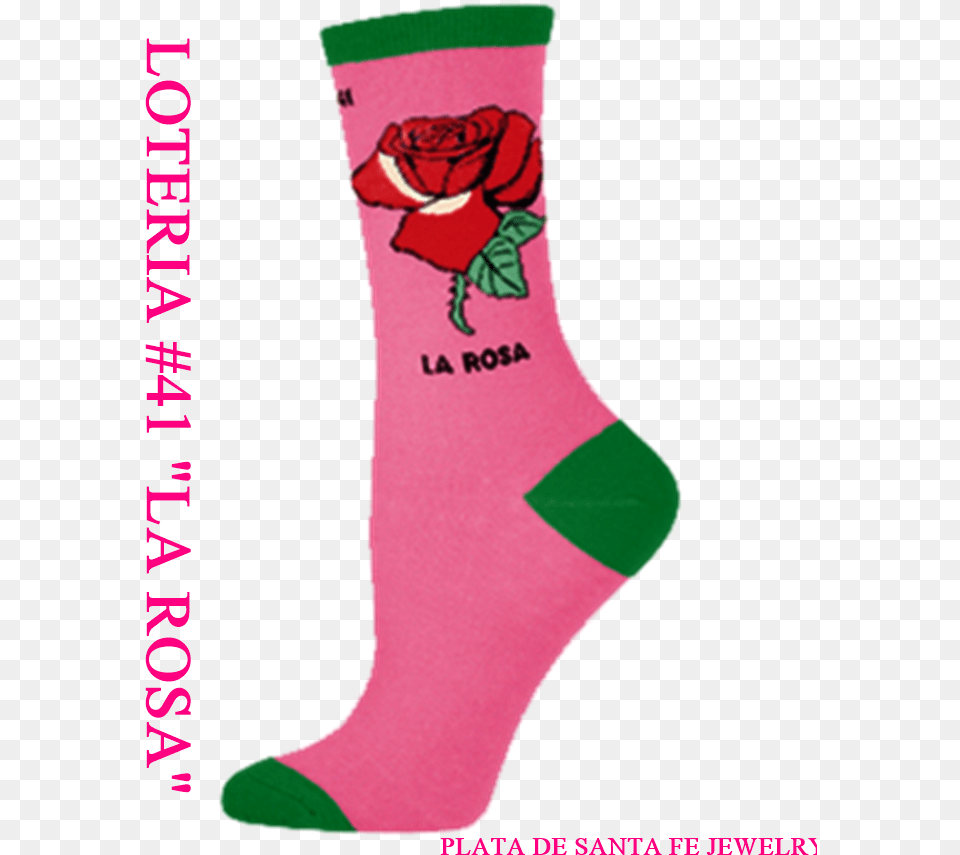 La Rosa Sock, Clothing, Hosiery, Flower, Plant Png Image