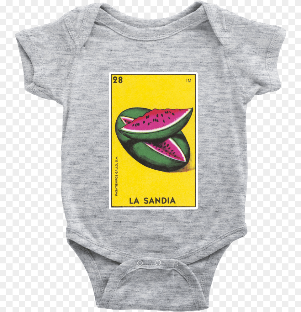 La Sandia Card Onesie Baby Onesie Ideas Bible Verses, Clothing, Food, Fruit, Plant Png