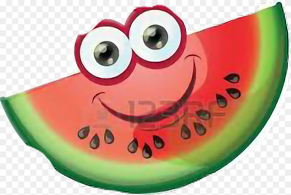 La Sandia Feliz La Sandia En Caricatura, Produce, Food, Fruit, Plant Free Png