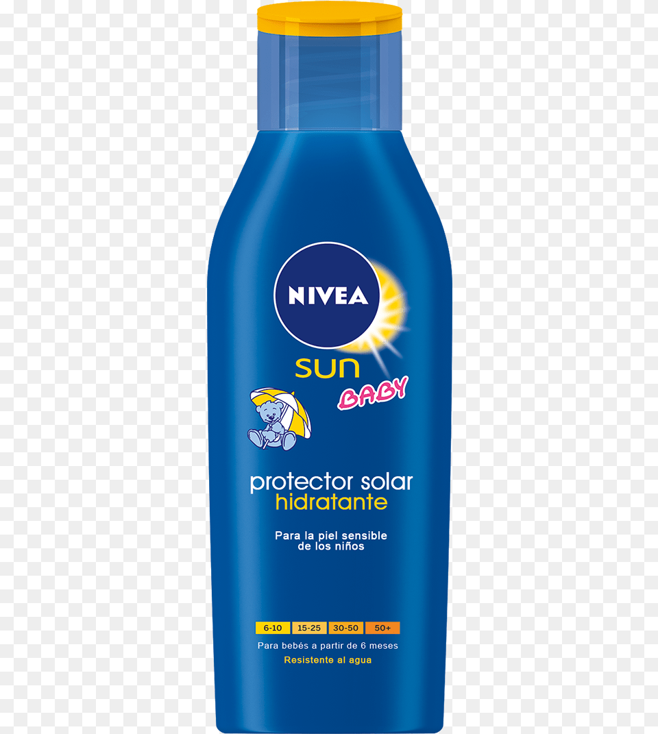 La Suave Frmula Est Especialmente Desarrollada Para Nivea Protective Moisturizing Sun Milk Spf50 400 Ml, Bottle, Cosmetics, Sunscreen, Person Png Image