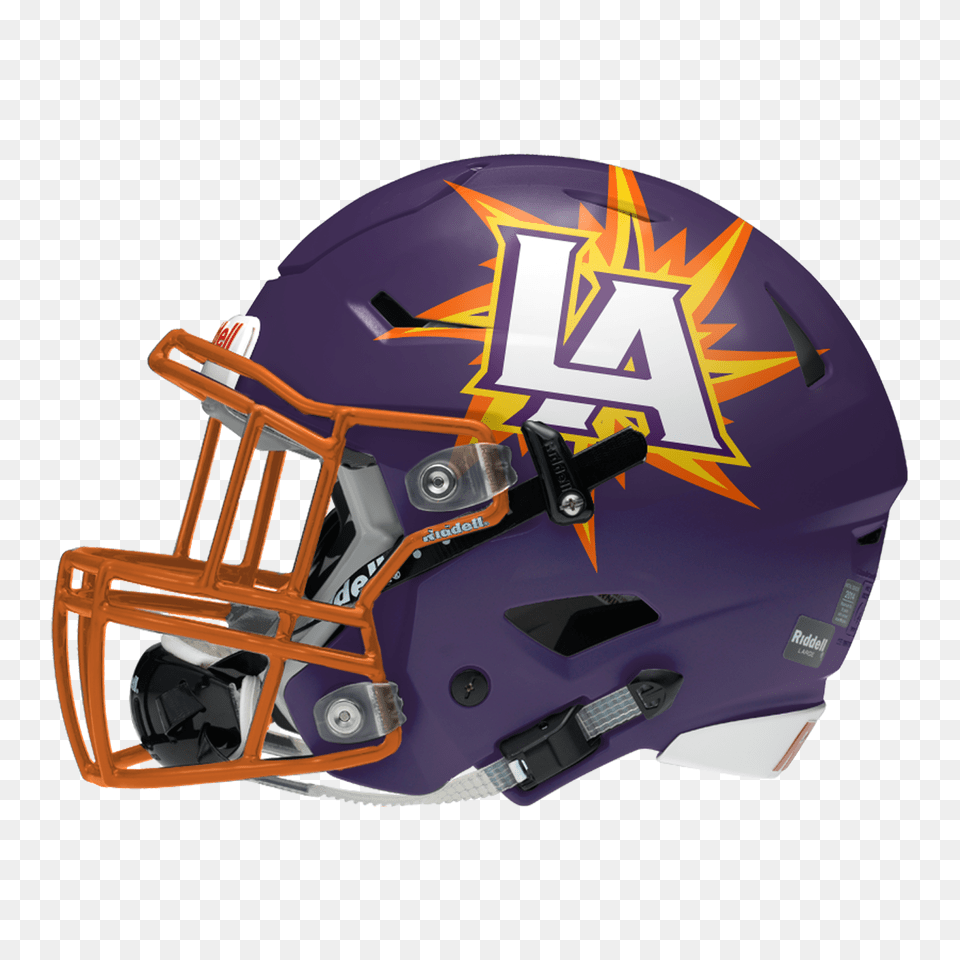 La Sun Prpl Cascos Helmets Football Design, American Football, Football Helmet, Helmet, Sport Free Transparent Png