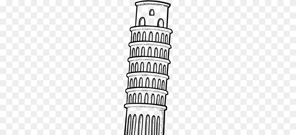 La Torre De Pisa 2 Torre De Pisa Dibujo, Gray Free Png