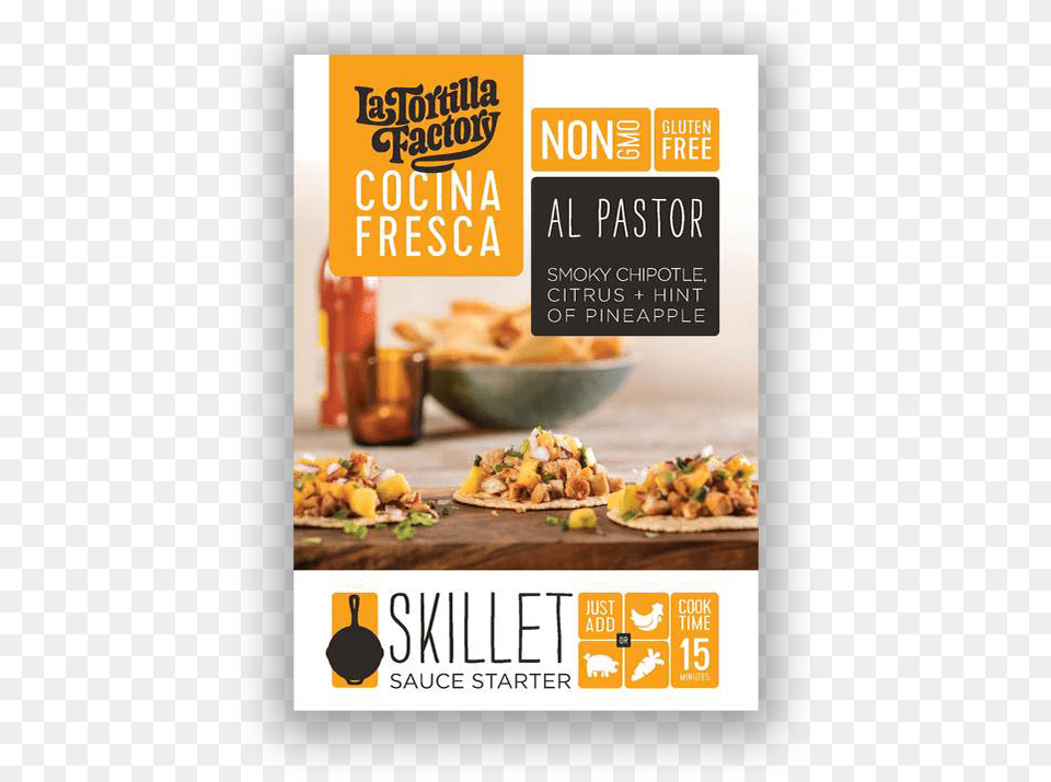 La Tortilla Factory Al Pastor Skillet Sauce Starter, Advertisement, Food, Lunch, Meal Free Png Download