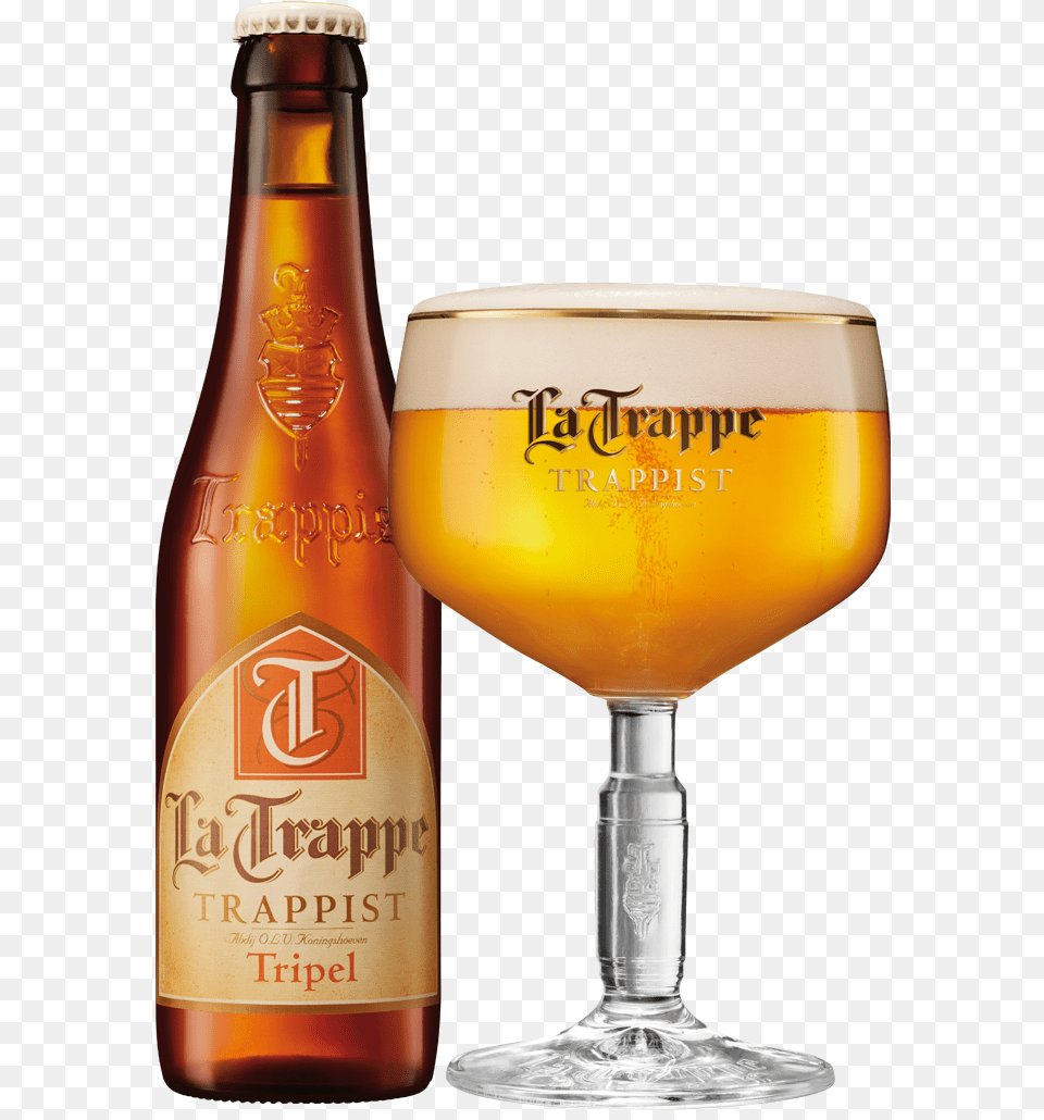 La Trappe Trappist Blond, Alcohol, Beer, Beverage, Bottle Png