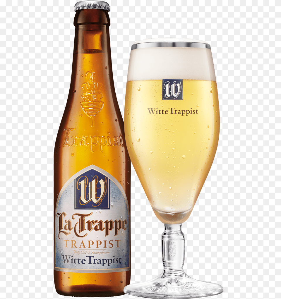 La Trappe Witte Trappist Glas, Alcohol, Beer, Beverage, Bottle Png