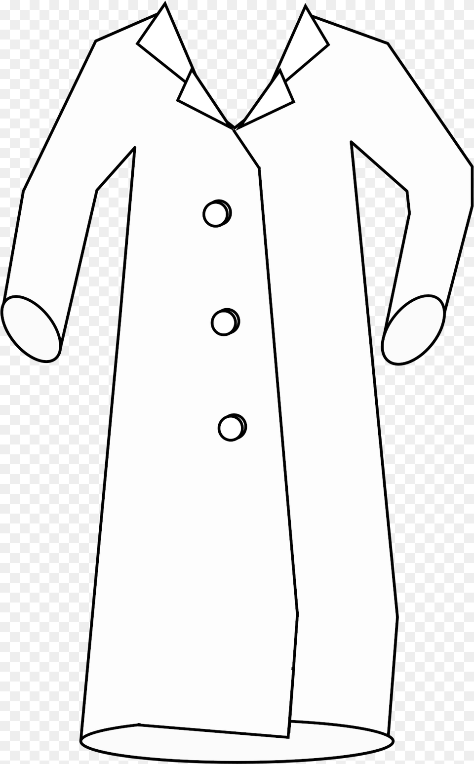 Lab Coat Clipart, Clothing, Lab Coat, Overcoat, Long Sleeve Free Png Download