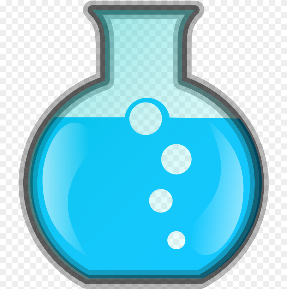 Lab Icon 1 Flask With Blue Liquid Science Equipment Clip Art, Jar, Pottery, Vase, Ammunition Png