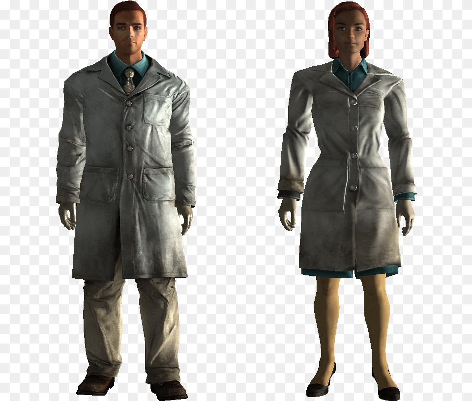 Lab Technician Outfit Fallout Junior Officer Outfit, Clothing, Coat, Overcoat, Adult Png