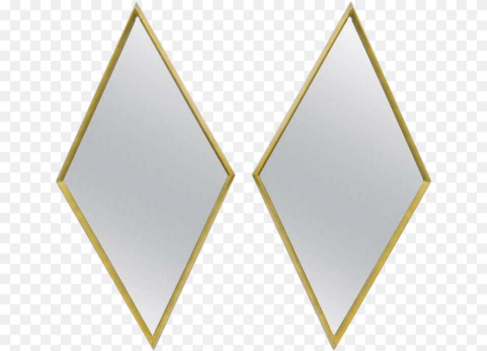 Labarge Style Diamond Shaped Deep Wood Diamond Shape Gold, Mirror, Road Sign, Sign, Symbol Free Transparent Png