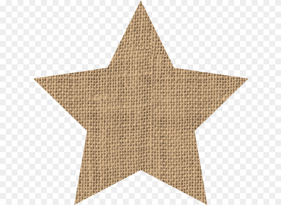 Label Clipart Burlap Star Shape For Kids, Star Symbol, Symbol Free Png Download