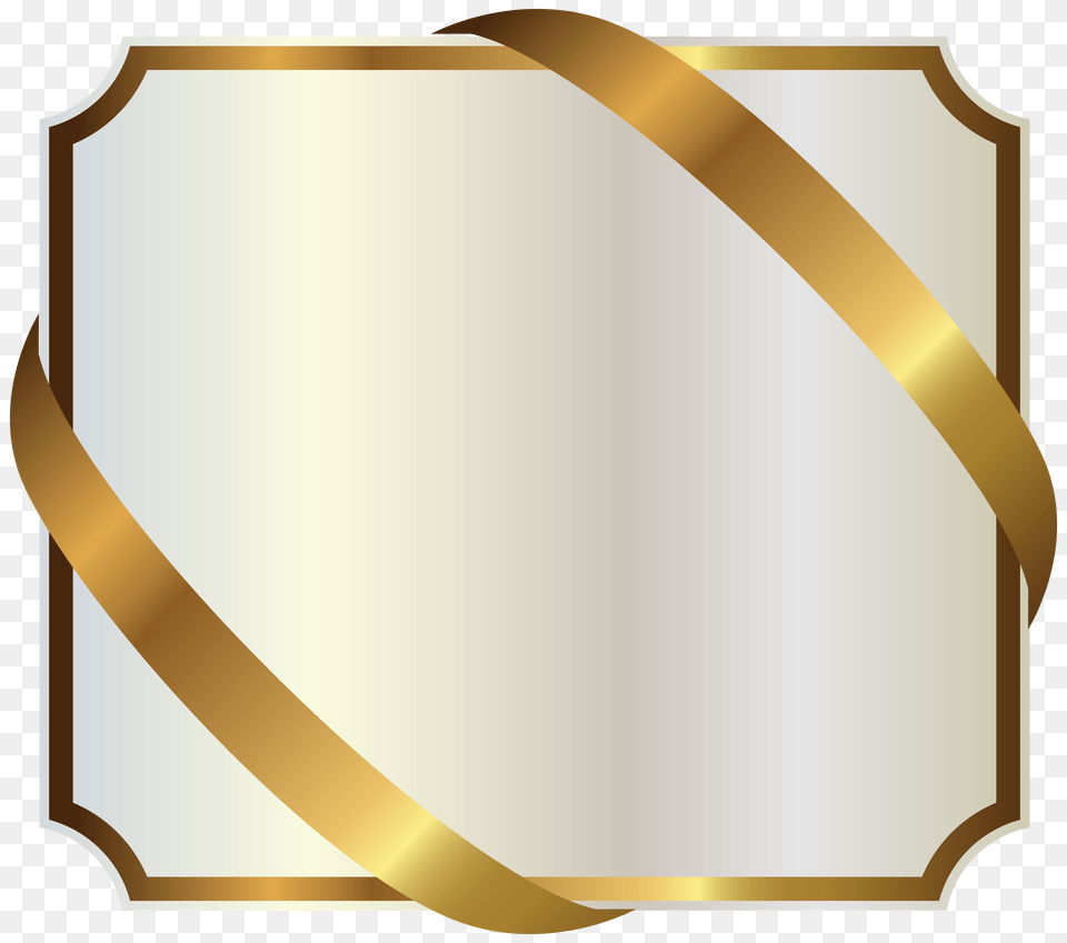 Label Clipart File Gold Ribbon Frame, Armor, Shield, Bow, Weapon Png