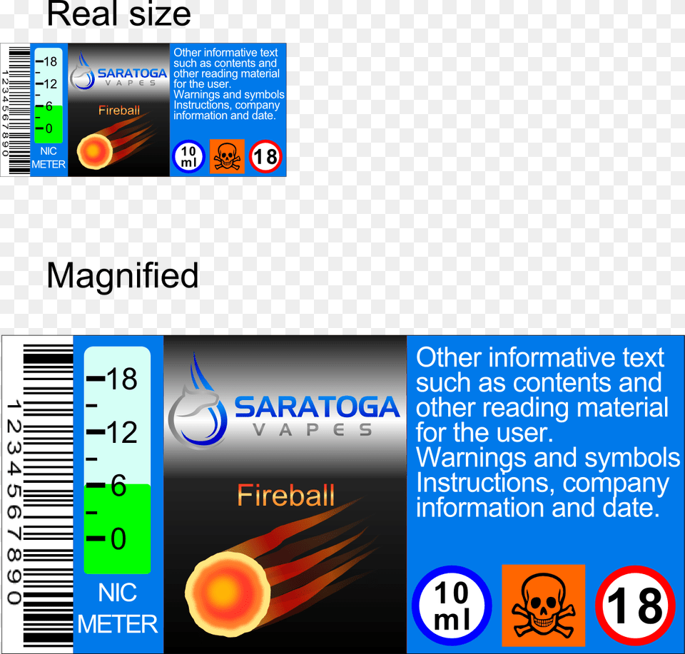 Label Design By Lazardanlucian For Saratoga Vapor Store Symbol, Text, Person, Cutlery, Paper Png Image