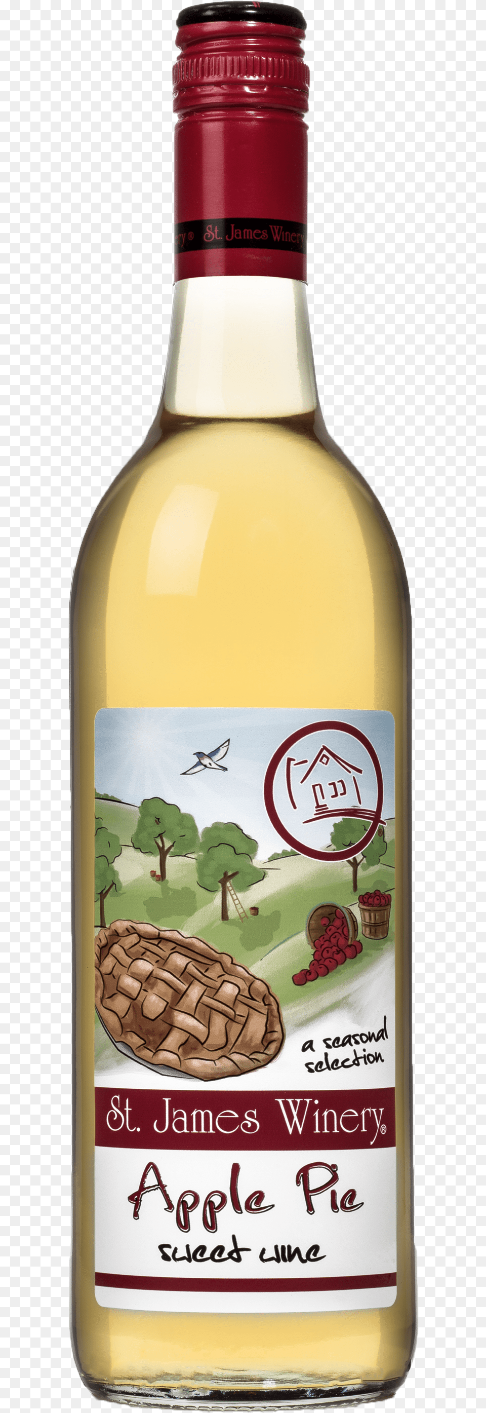 Label St James Winery, Alcohol, Beverage, Liquor, Animal Free Transparent Png