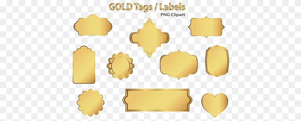 Label Tag Badge Textbox Gold Gold Label Vector, Bulldozer, Machine, Text Free Png
