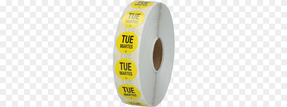 Label Tuesday Yellow Dot Synthetic Rubber, Paper, Towel, Paper Towel, Tissue Free Png Download