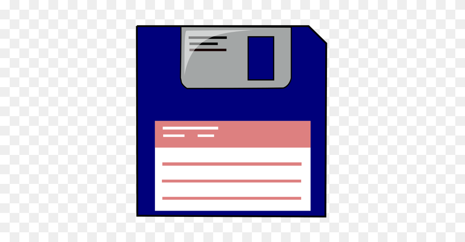 Labelled Blue Floppy Disk Vector Clip Art, First Aid Free Png Download