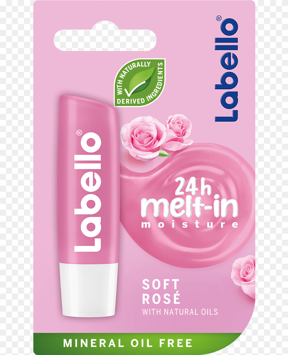 Labello Soft Rose, Flower, Plant, Cosmetics, Bottle Png