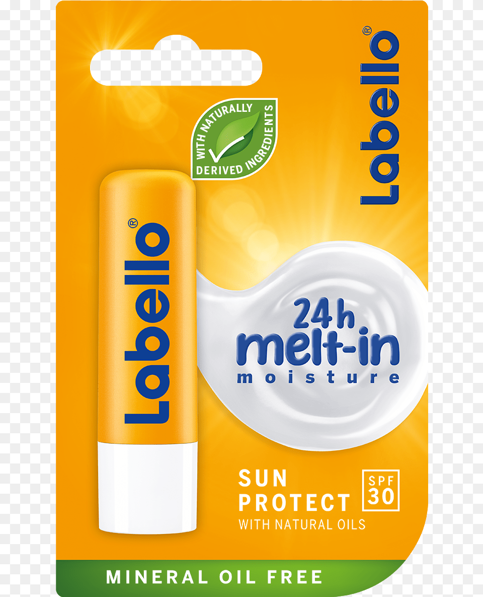 Labello Sun Protect Lip Balm, Bottle, Cosmetics, Sunscreen, Plate Free Png Download