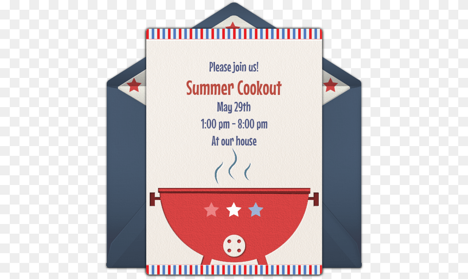 Labor Day Potluck Invitation, Envelope, Greeting Card, Mail Free Png Download