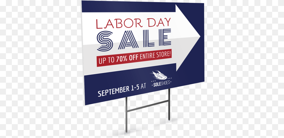 Labor Day Sale Yard Sign Template Preview Sign, Advertisement, Symbol, Text Free Transparent Png
