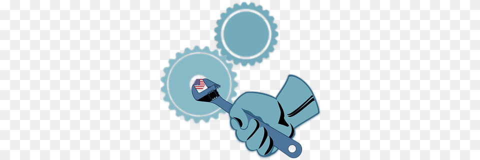 Labor Day Work Wrench Fist Gears, Brush, Device, Tool, Plate Png Image