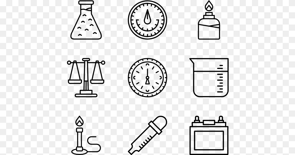 Laboratory Equipment Jam Coloring Page, Gray Png