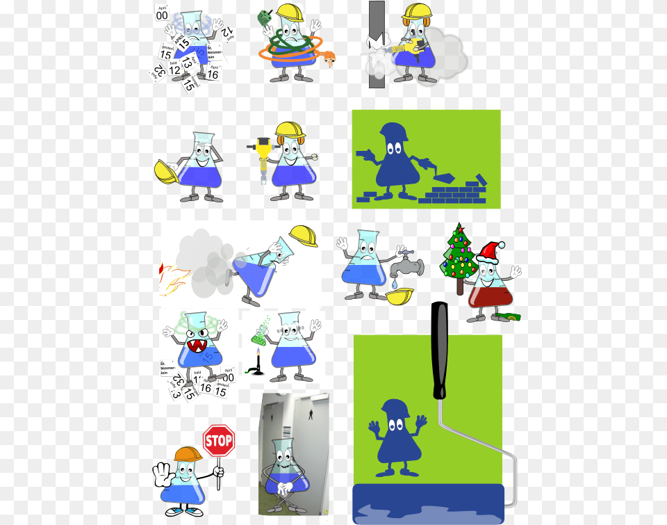 Laboratory Mascot Animated Erlenmeyer Flask Laboratory, Publication, Comics, Book, Person Free Png