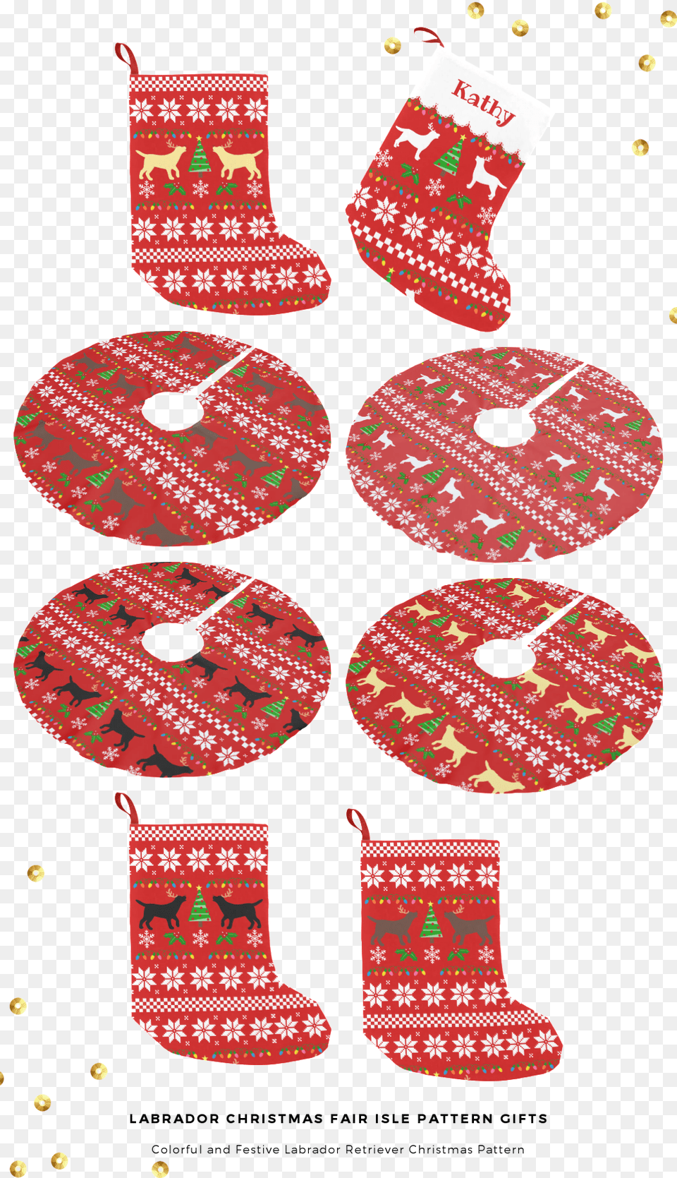 Labrador Christmas Fair Isle Pattern Gifts And Home Labrador Retriever, Clothing, Hosiery, Christmas Decorations, Festival Free Png Download