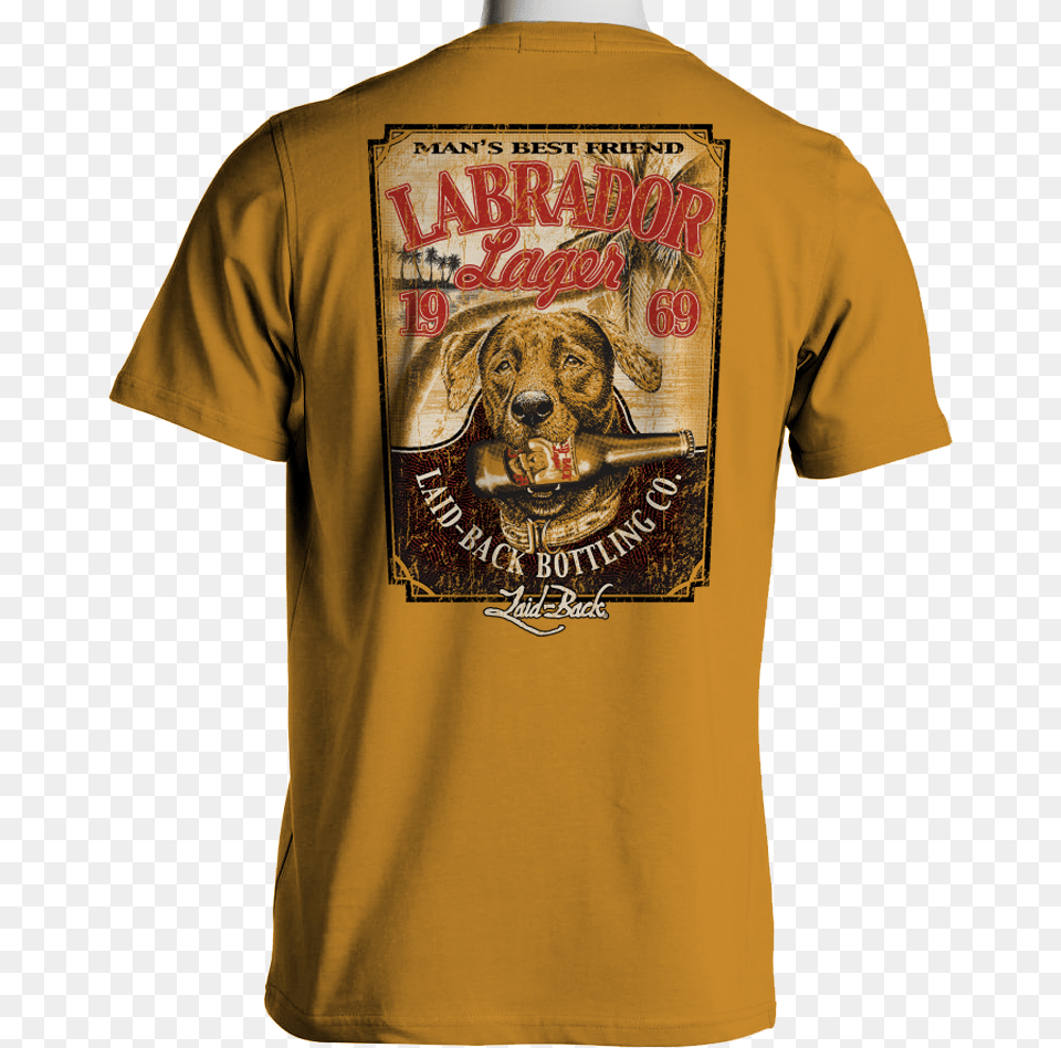 Labrador Lager Men39s Chill T Shirt Beach T Shirts Mens, Clothing, T-shirt, Animal, Canine Png Image