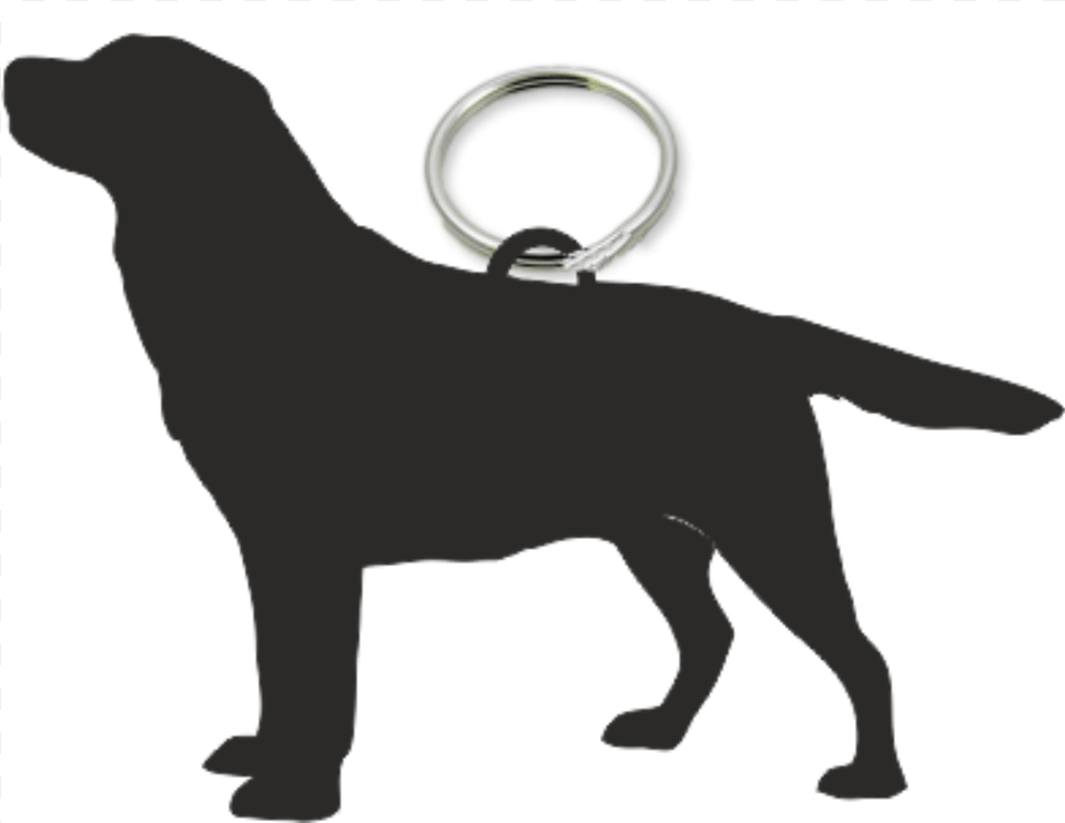 Labrador Retriever Key Ring Fob Labrador Retriever Silhouette, Animal, Canine, Dog, Labrador Retriever Png