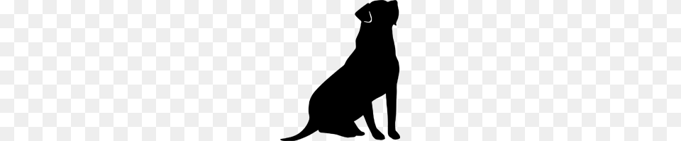 Labrador Retriever Silhouette Black White, Electronics, Hardware, Nature, Night Free Png