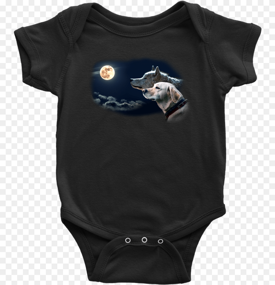 Labrador Wild At Heart Wolf Full Moon Baby Bodysuit Wolves Calendar 2016 16 Month Calendar, T-shirt, Clothing, Outdoors, Night Free Png