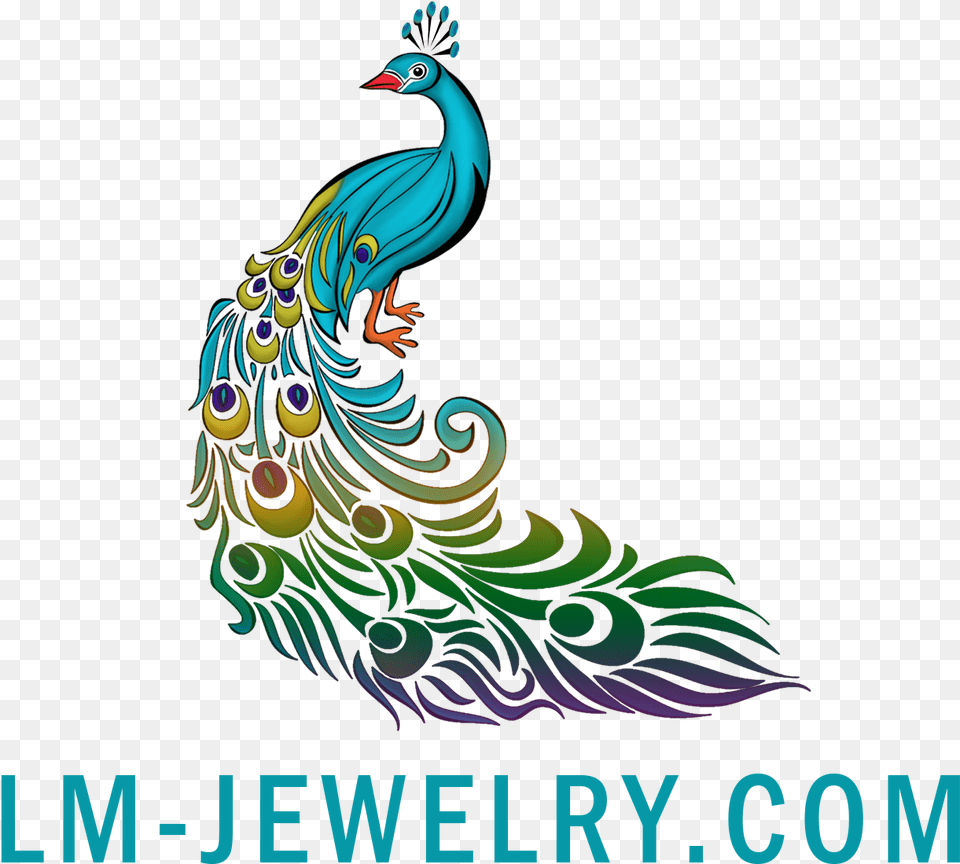 Labradorite Moonstone Jewelley Peacock Art, Animal, Bird Free Png Download